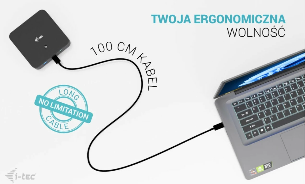 Kasë docking i-tec C31TRIPLEVIDEODPPRO, 100W Power Delivery, 2x HDMI, 1x DisplayPort, 6x USB, LAN, E zezë