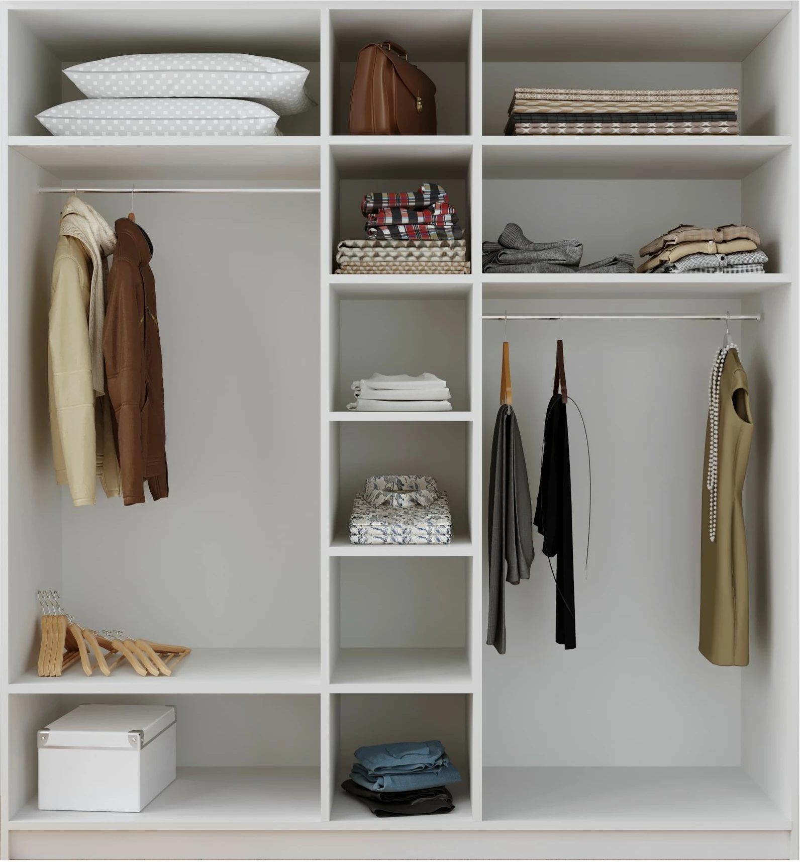 Dollap Skye Decor, ngjyrë e bardhë mat, RB-185-13