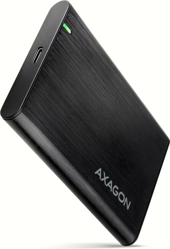 Kasë e jashtme AXAGON EE25-A6C për SSD/HDD 2.5", USB-C 3.2 Gen 1, alumini, karbon