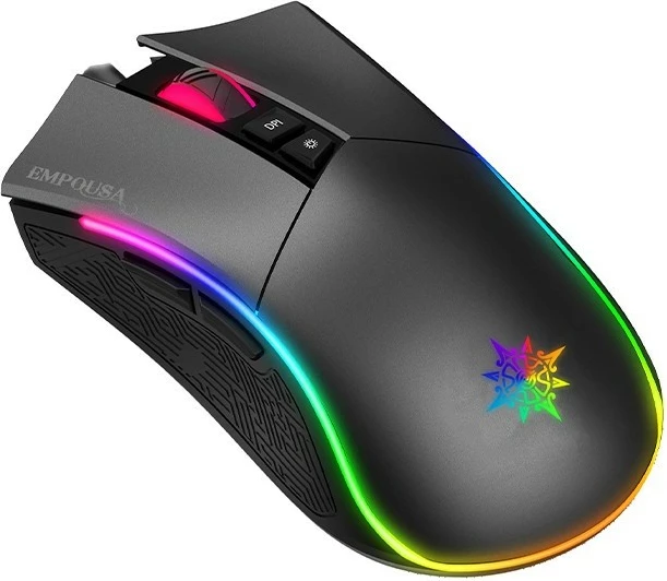 Maus gaming Incase IMG-GT19, 4800 DPI, RGB, 7 butona, USB, i zi/gri
