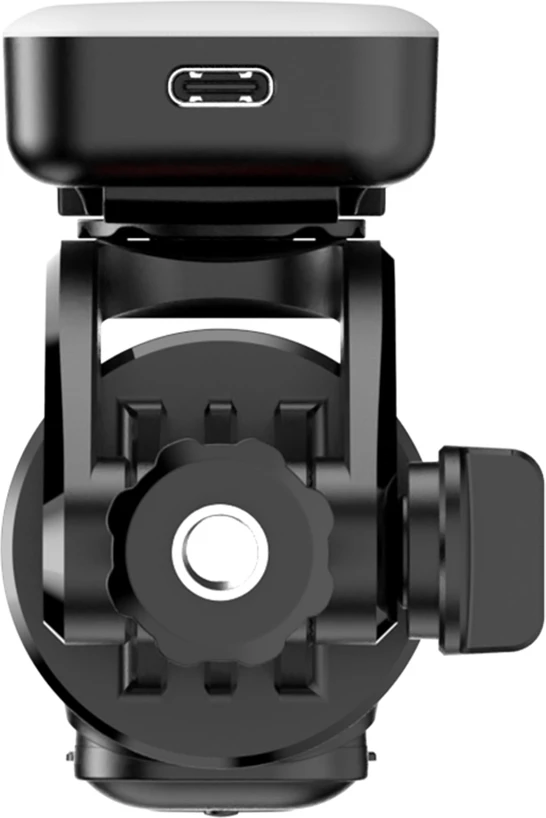 Selfie stick Hurtel WC13YDS tripod teleskopik 1.3m me dy llampa dhe mbajtëse telefoni, zi