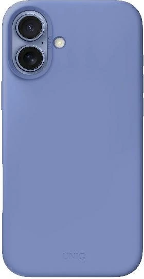 Mbështjellës UNIQ Lino Hue MagClick për iPhone 16, Blu
