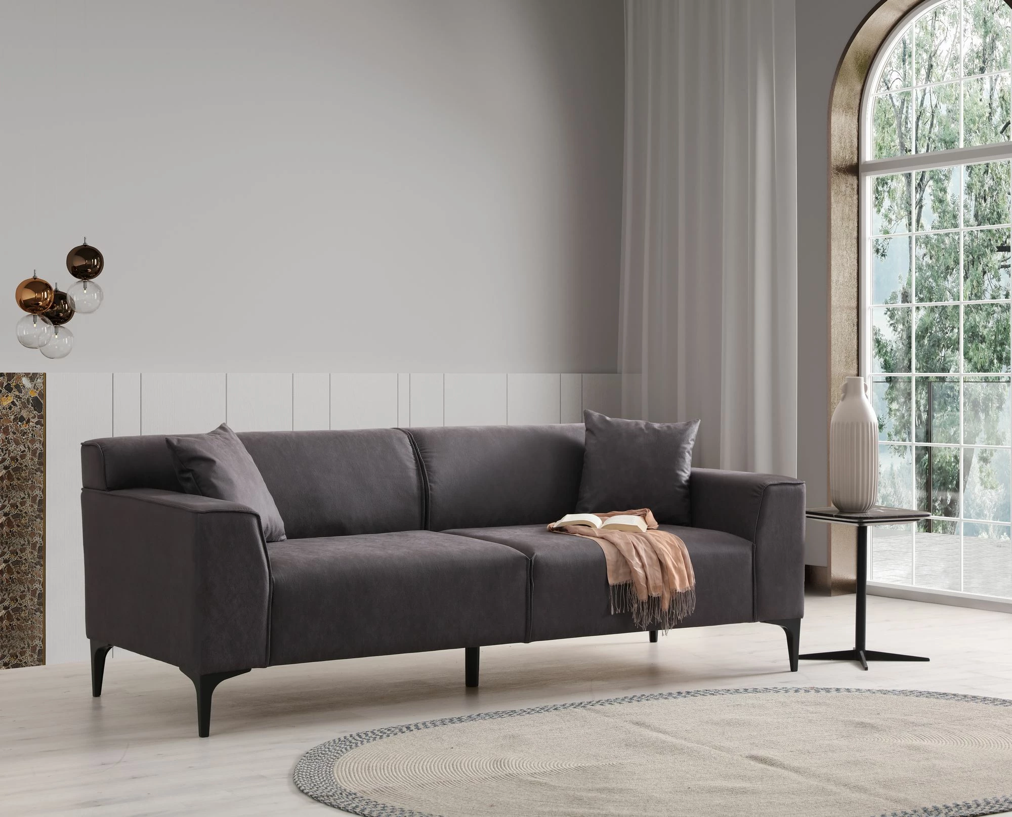 Divan treshe Atelier del Sofa, New Petra 3, antracit