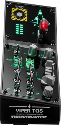 Panel kontrolli fluturimi Thrustmaster Viper Panel, 43 butona, i ndriçuar, për PC, i zi