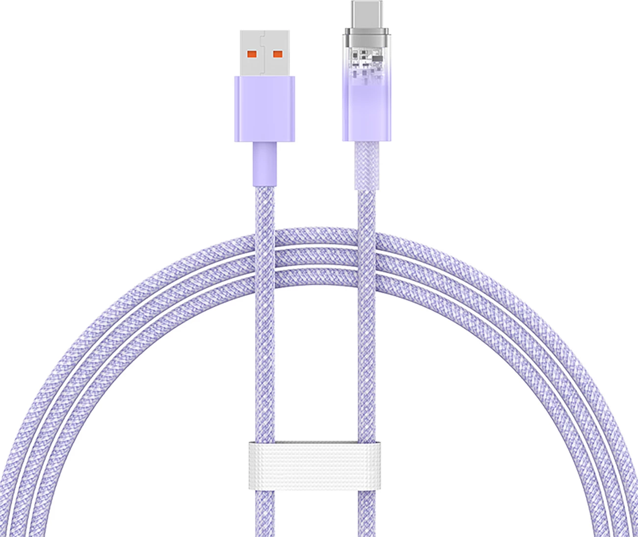 Kabllo Baseus Explorer USB-A në USB-C, 1m, 100W, Violet