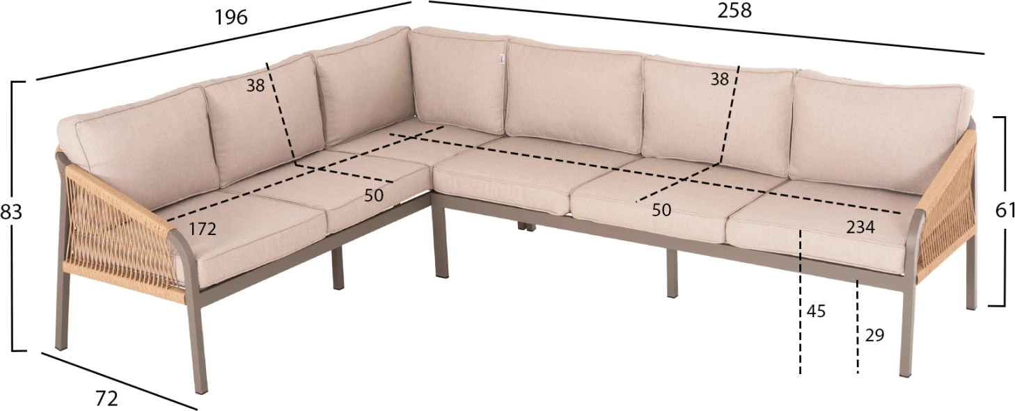 Set ulëse për kopsht MAERLY FH6140.03, bezhë