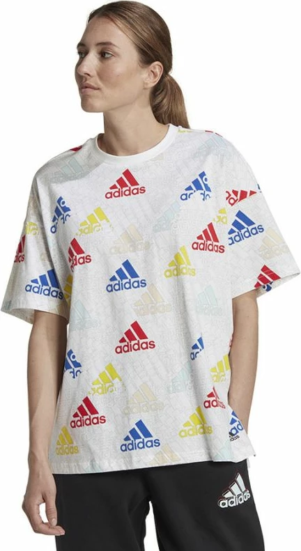 Maicë adidas Bluv Q3 Tee W HL4461 për femra, e bardhë