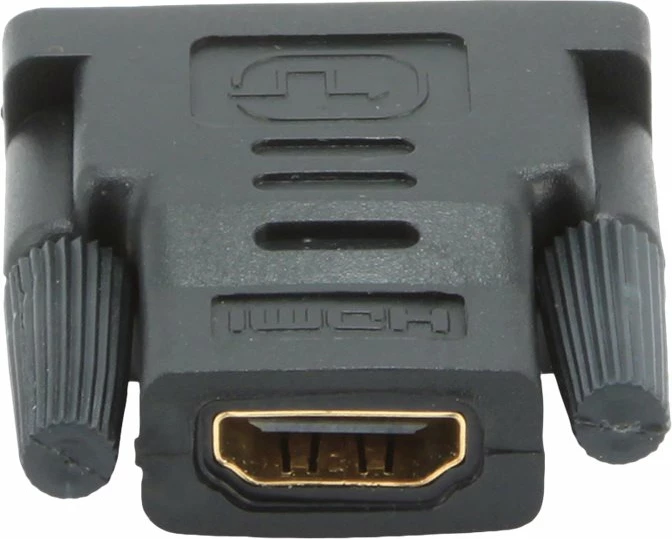 Adapter HDMI në DVI Gembird A-HDMI-DVI-2, femër HDMI, mashkull DVI, i artë