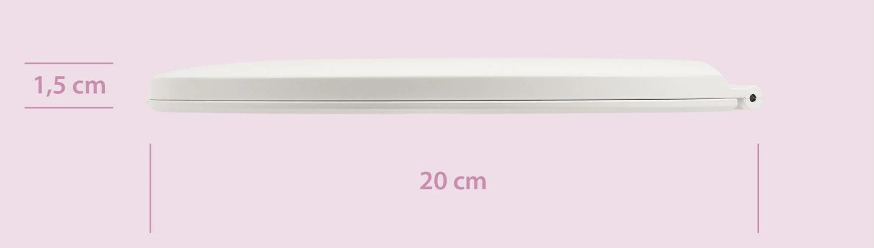 Pasqyrë make-up Girmi BE03, e bardhë