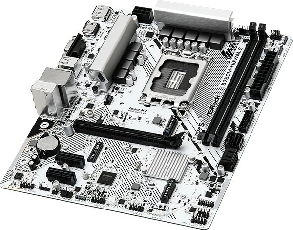 Pllakë amë ASRock B760M-HDV/M.2, Intel, LGA 1700, DDR5-SDRAM, 96 GB, micro ATX