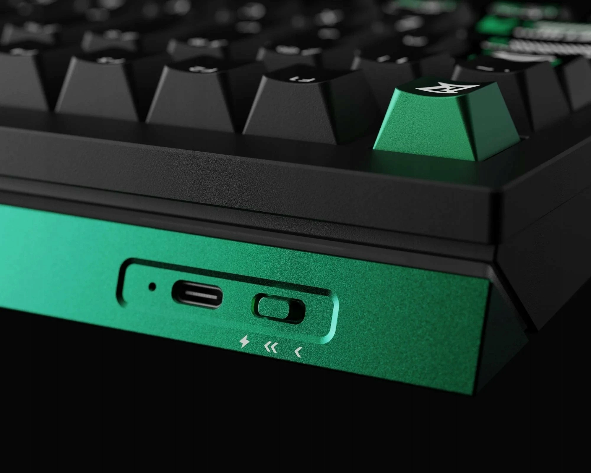 Tastierë gaming Keychron Lemokey L5 HE (L5W-W1), 75%, switch magnetik Ultra-Fast Lime, RGB, USB, US layout, e zezë/jeshile