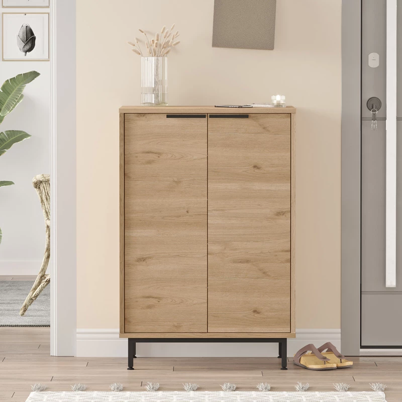 Raft këpucësh Kinga 5 rafte, natyral, 72x35.5x105.6cm