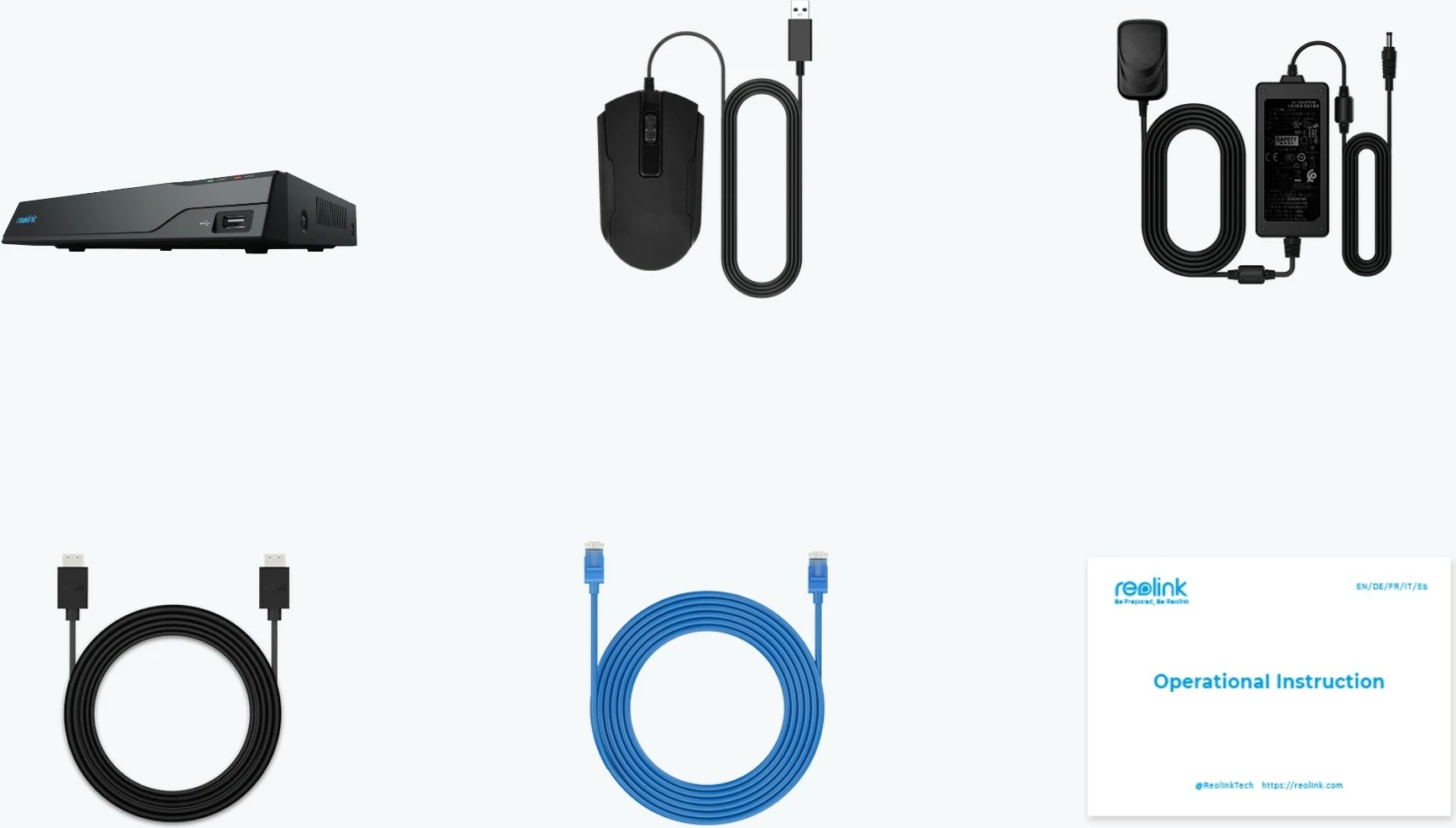 NVR Reolink NVS8, 8 kanale, 2TB HDD, deri në 12TB, i zi