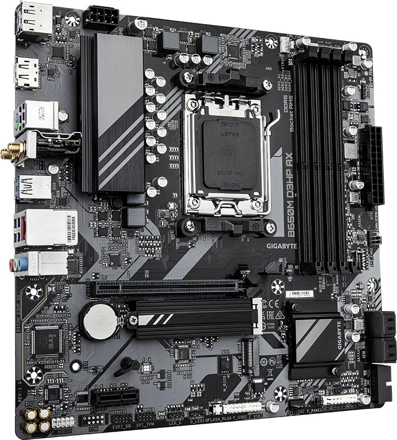 Pllakë amë Gigabyte GA-B650M D3HP AX, Socket AM5, micro ATX