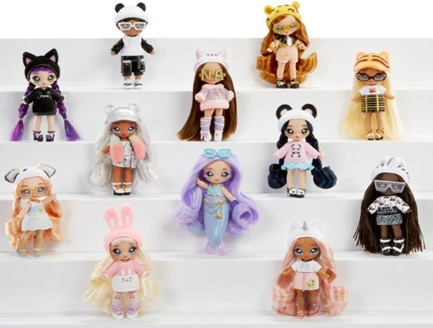 Set kukulla Na! Na! Na! Surprise Minis, MGA, 12 copë, shumëngjyrëshe