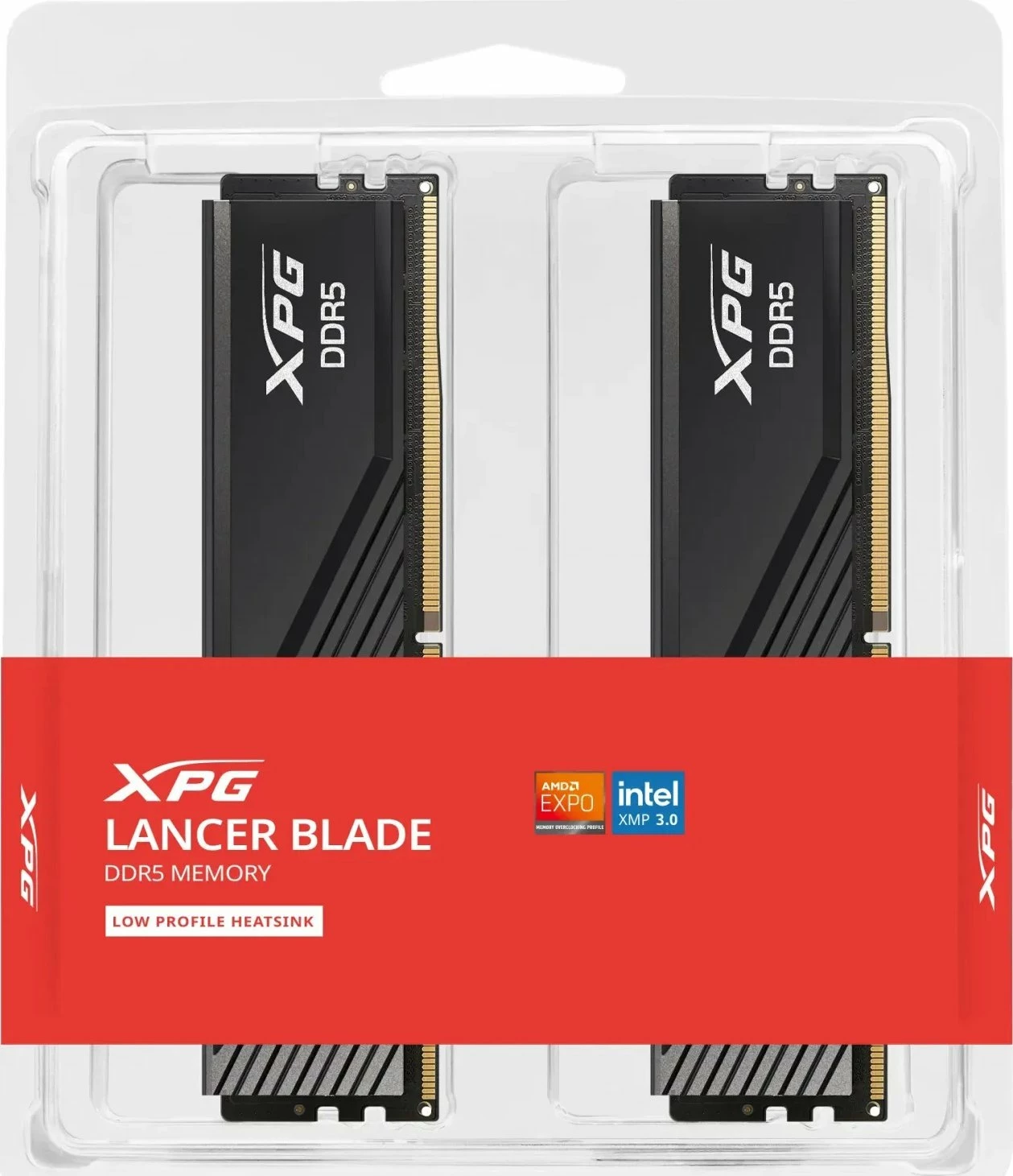 RAM Memorje ADATA XPG Lancer Blade DDR5 32GB (2x16GB) 6400MHz CL32 UDIMM, e zezë, set 2 module
