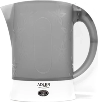 Çajnik elektrik Adler AD 1268, 0.6 L, Gri, 600 W