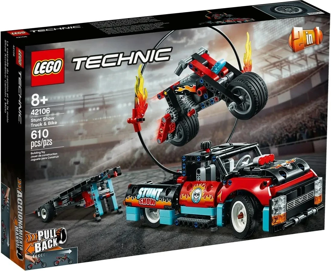 Set LEGO Technic 42106, Kamion dhe Motor Stunt Show
