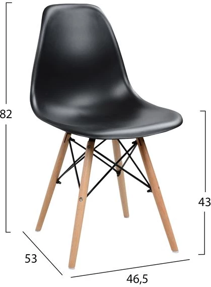 Set tavolinë me karrige 5 pjesë FH10343 tavolinë & 4 karrige Twist 110x70x75.5 cm