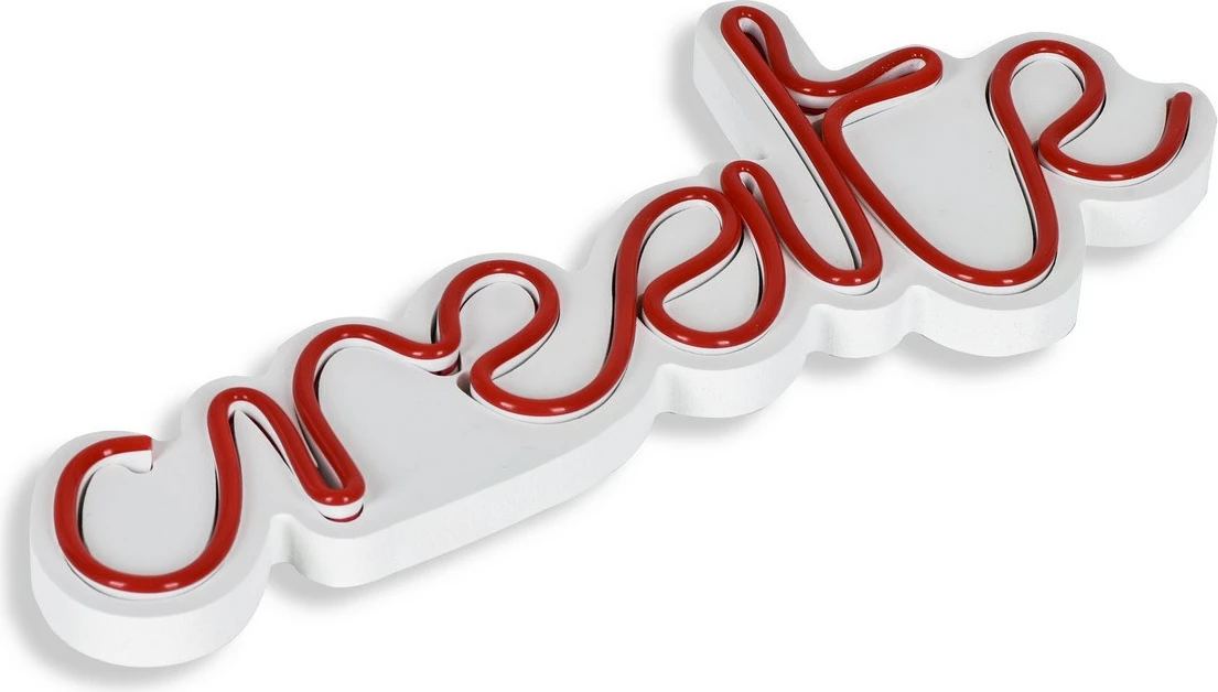 Dritë dekorative plastike LED, 'create', ngjyrë e kuqe