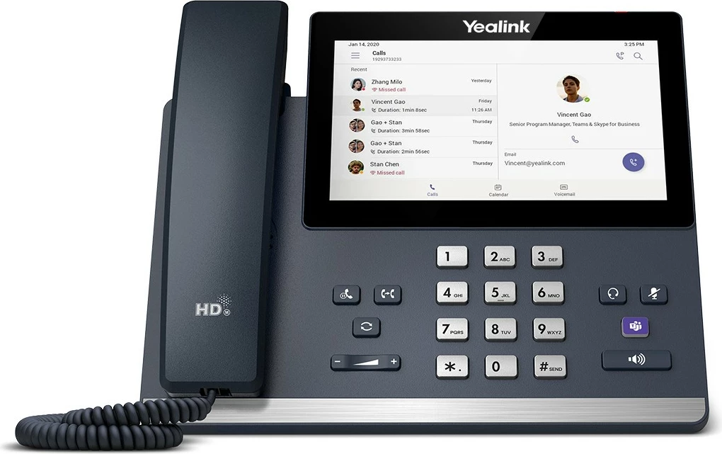 Telefon IP Yealink MP56, Ekipet, Ekran 7", Gri