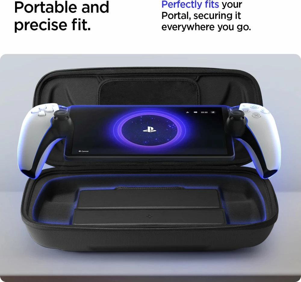 Mbështjellës Spigen Rugged Armor Pro për Sony Playstation Portal, i zi