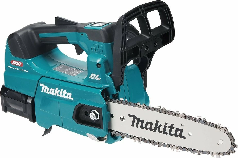 Motorrsharrë me bateri Makita UC002GM102 40V Max XGT 25 cm, blu, set me 1 bateri 4Ah dhe karikues