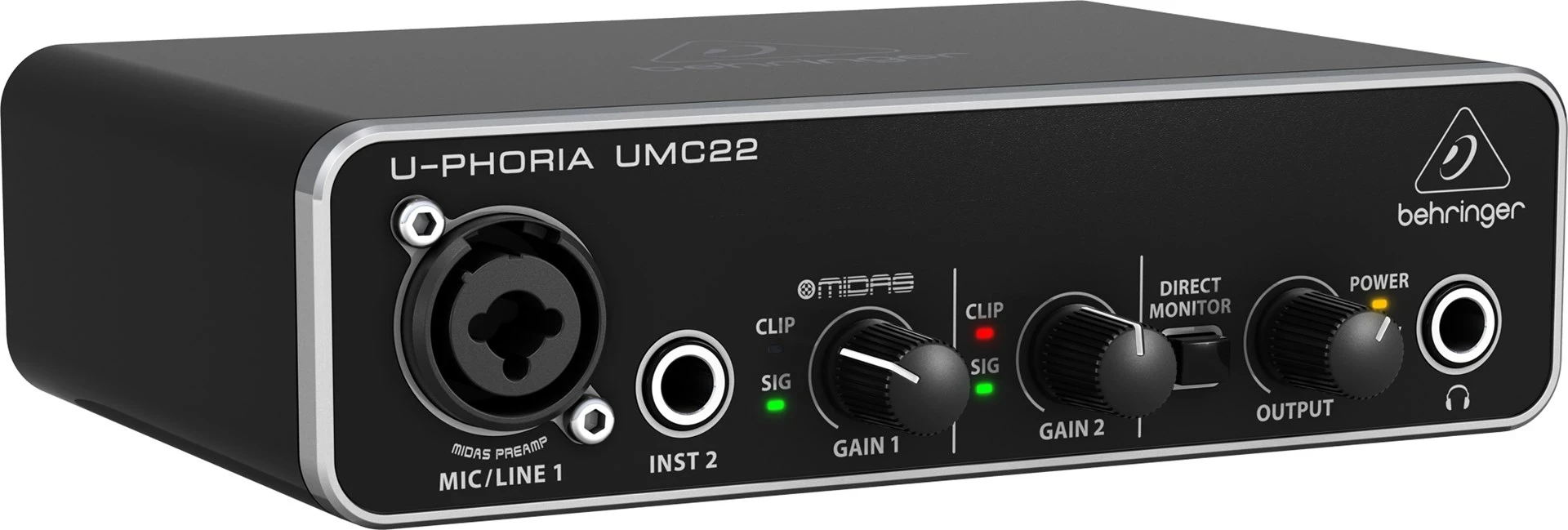 Audio interface Behringer UMC22, e zezë