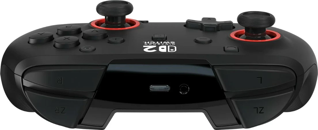 Kontroller lojërash wireless Turtle Beach Rematch për Nintendo Switch 2, bateri e rikarikueshme deri 40 orë, i zi