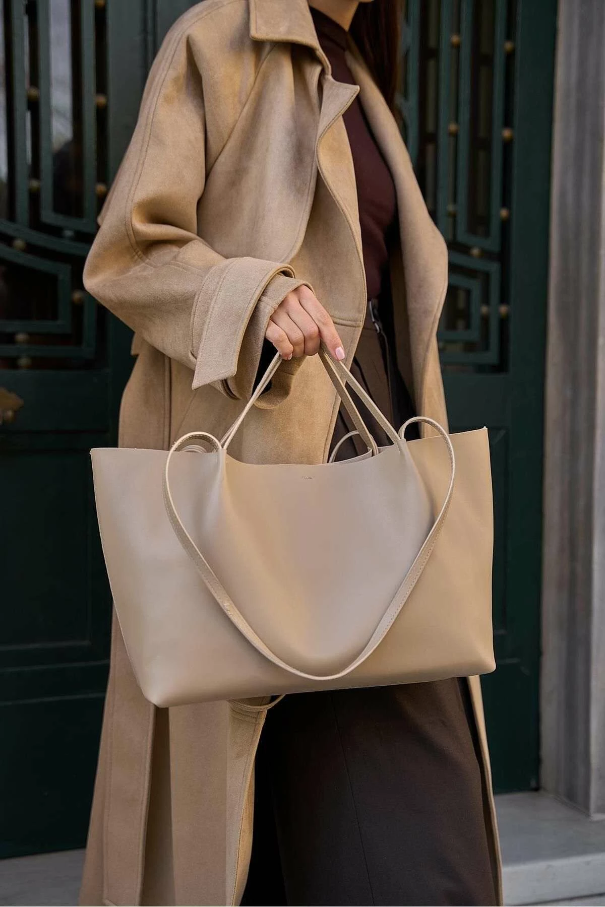 Çantë krahu Zoozie Bags, MK1020024SV10-049, ngjyrë mink