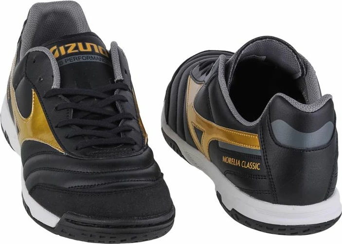 Atlete për meshkuj Mizuno Morelia Sala Classic, të zezë me ari