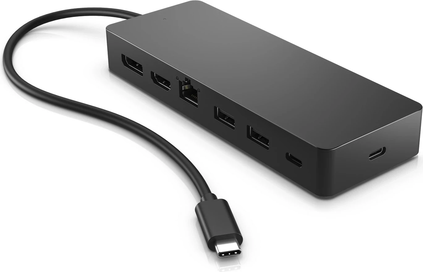 Përshtatës HP Univ USB-C Multiport Hub, i zi 