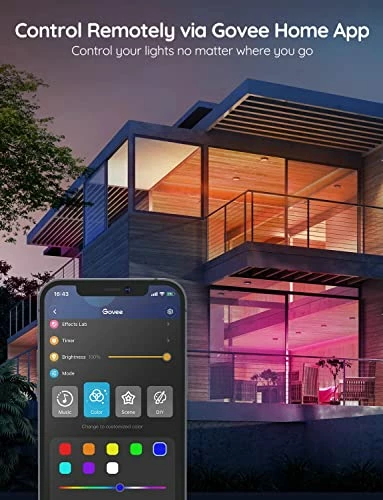 Shirit LED RGB Govee 5 m, Wi‑Fi Smart (kompatibil me Alexa), set me kontrollues