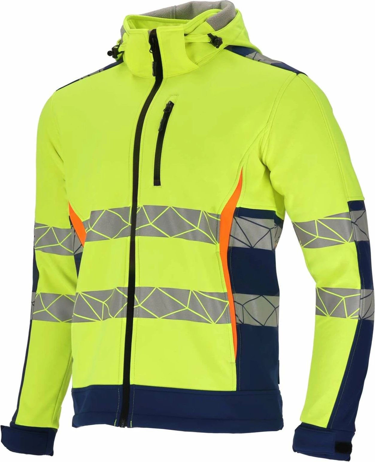 Xhaketë softshell reflektuese LAHTI PRO L40944 3XL L4094406 verdhë/kaltër
