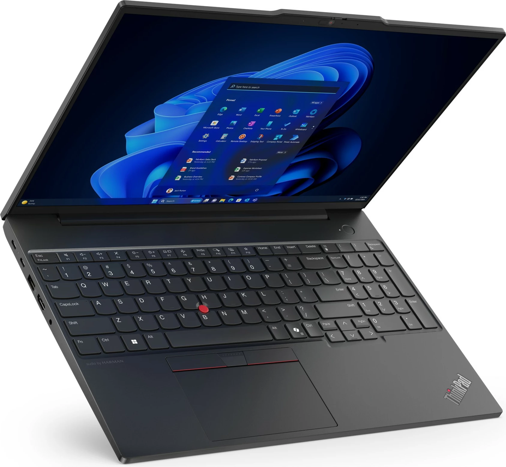 Laptop Lenovo ThinkPad E16, 16", AMD Ryzen 5, 8GB RAM, 256GB SSD, AMD Radeon Graphics, i zi (DE keyboard)