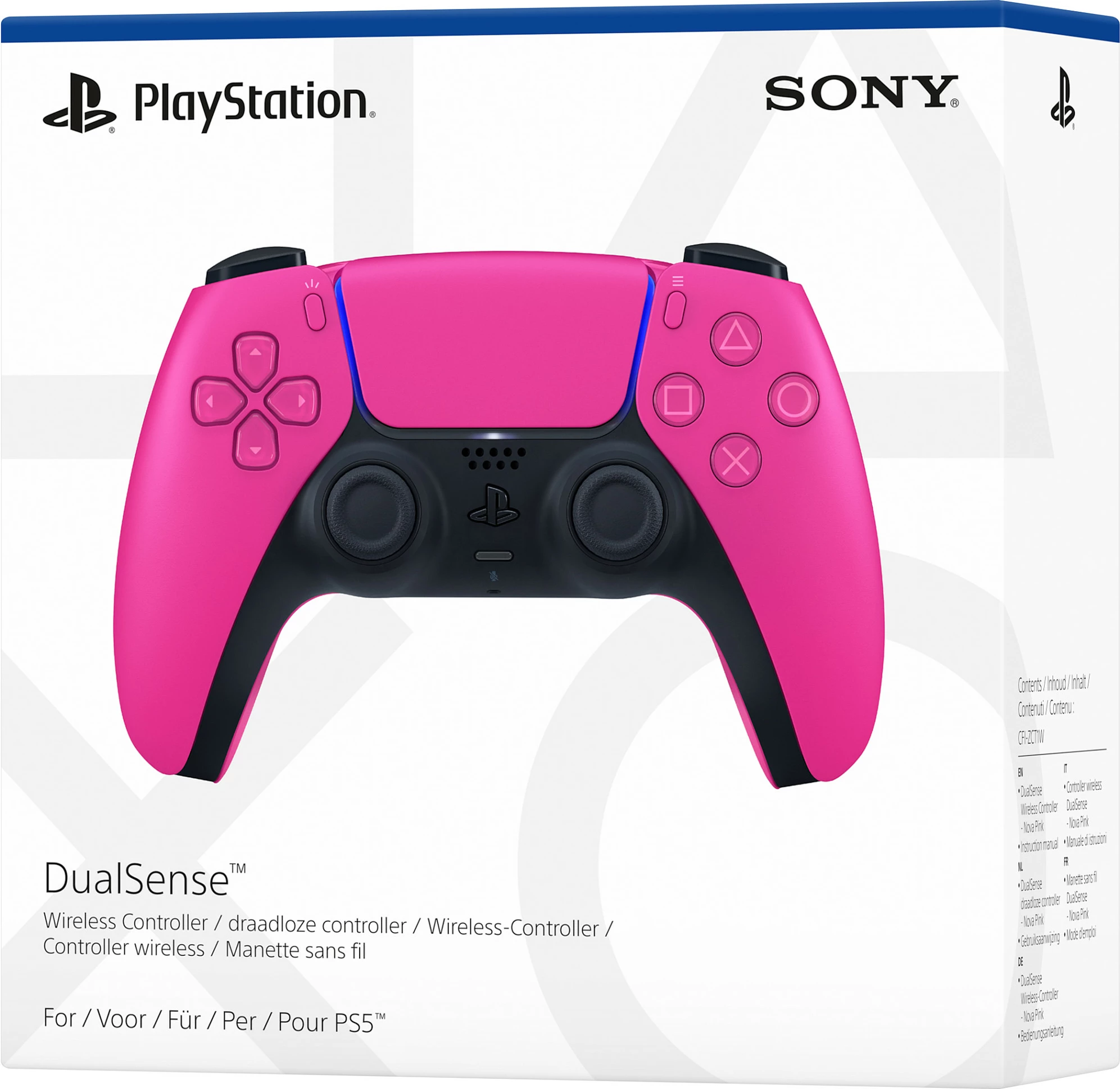 Kontroller Sony DualSense Wireless për PS5, Nova Pink