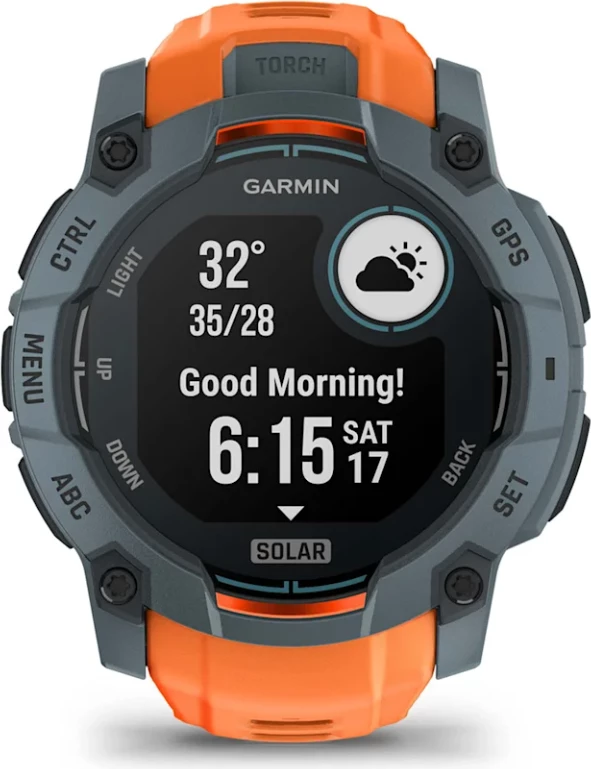 Smartwatch Garmin Instinct® 3 Solar – Twilight with Solstice Silicone Strap, 50 mm