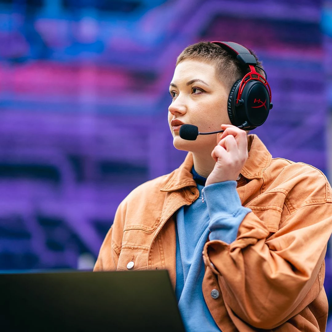 Kufje gaming wireless HyperX Cloud Alpha Wireless (4P5D4AA), bateri 300 orë, mikrofon i shkëputshëm, DTS HeadphoneX, kuqe