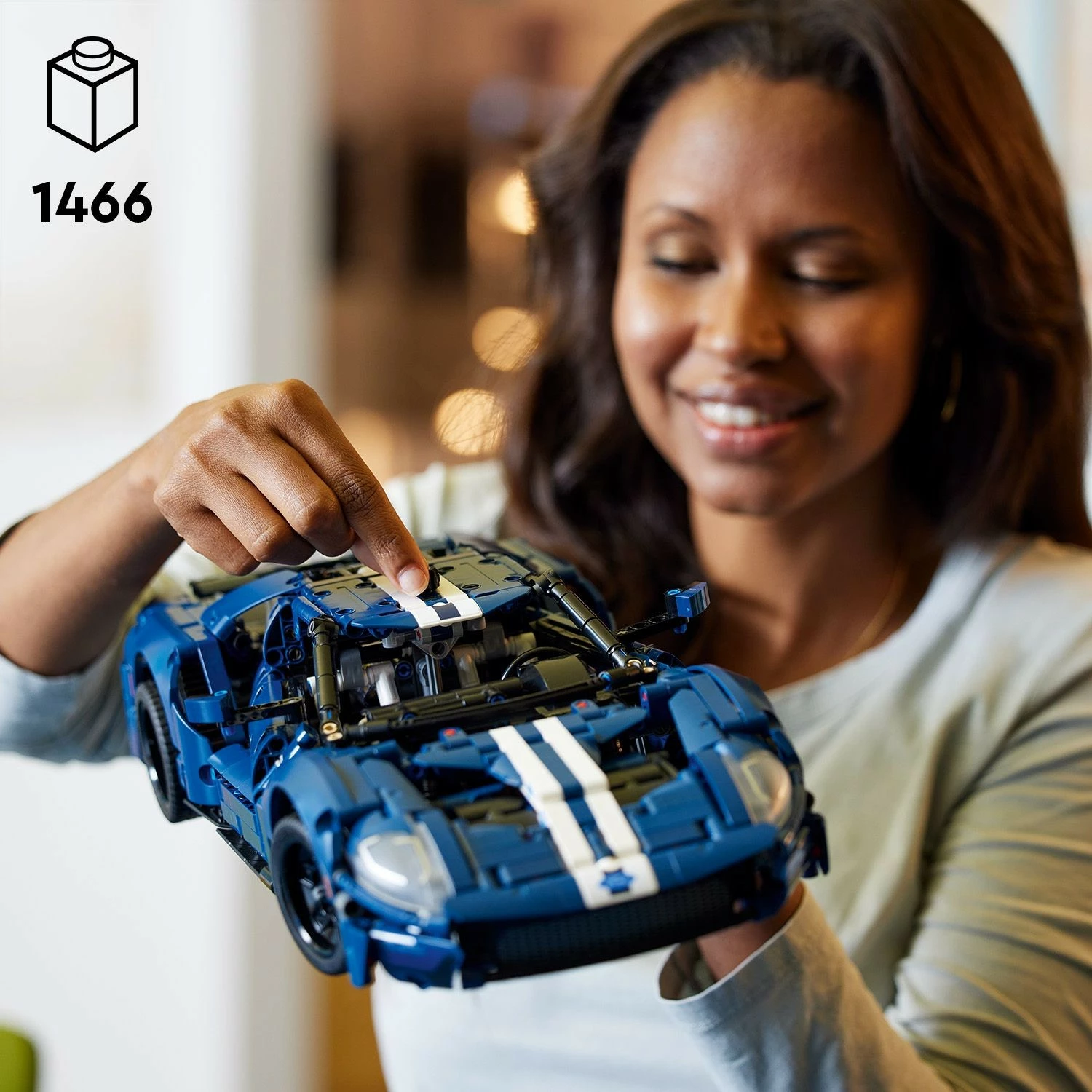 Set ndërtimi LEGO Technic 2022 Ford GT, 1468 pjesë, shumëngjyrësh