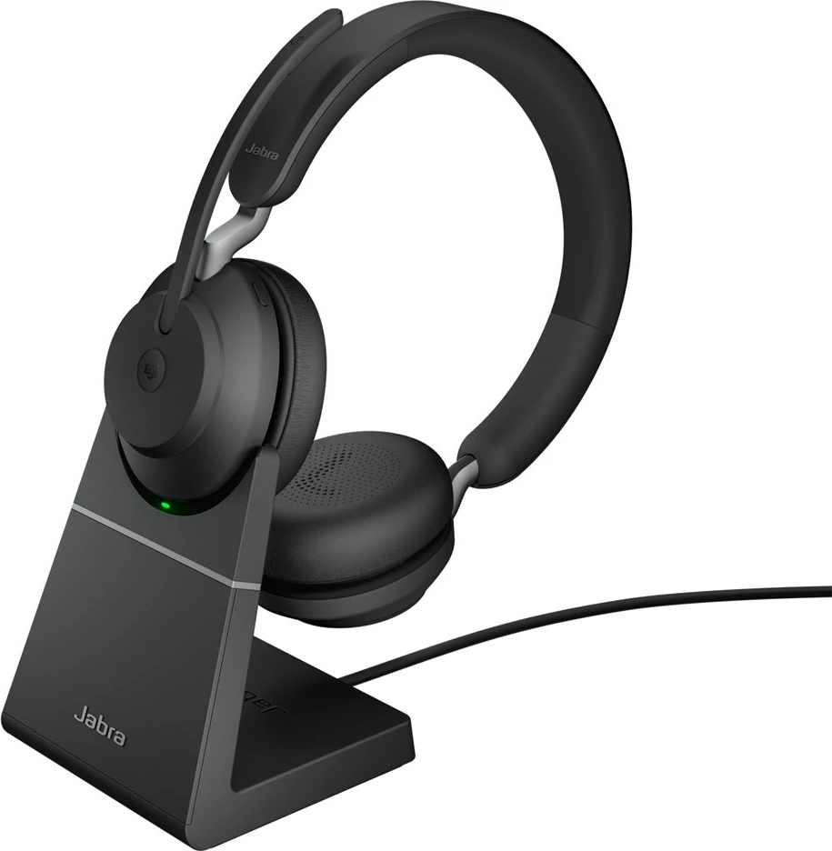 Kufje Jabra Evolve2 65 wireless, binaurale, Bluetooth, USB Type-A, e zezë