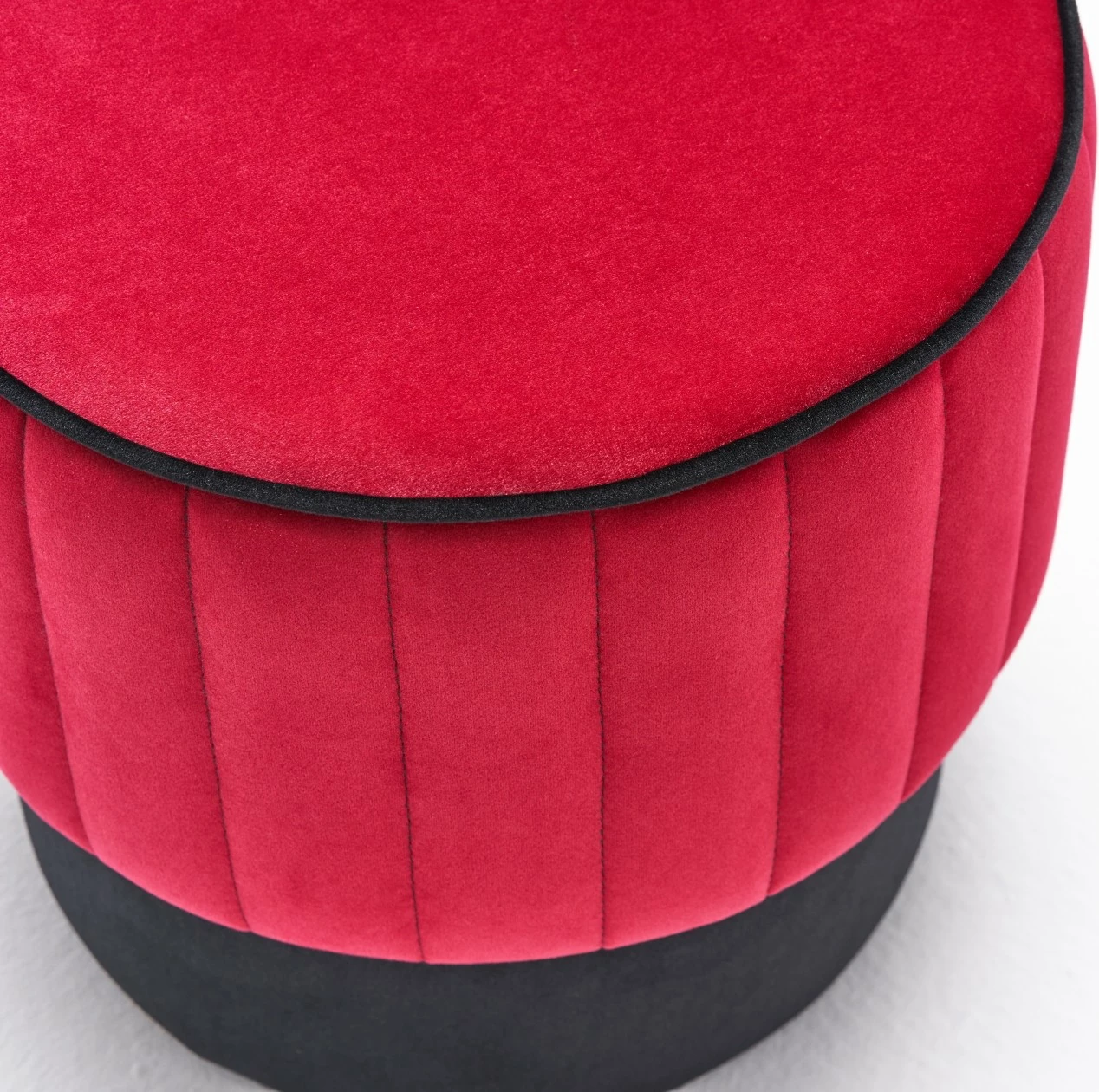 Puf Atelier del Sofa, ngjyrë e kuqe, 40x40x40cm