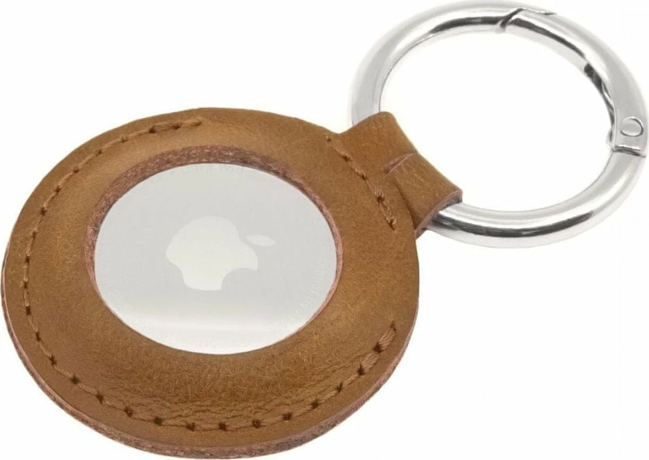 Mbështjellës Fixed për AirTag FIXWAT-C2-BRW lëkurë gjedhi italiane me keychain, kafe