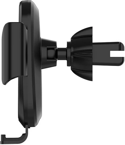 Mbajtës telefoni për veturë LDNIO MW21, karikim pa kabllo Qi 15W, USB-C, montim në grilë ajri, i zi