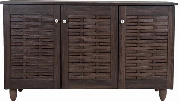 Dollap këpucësh druri 3 dyer FH2211.01 Wenge 114x34x68