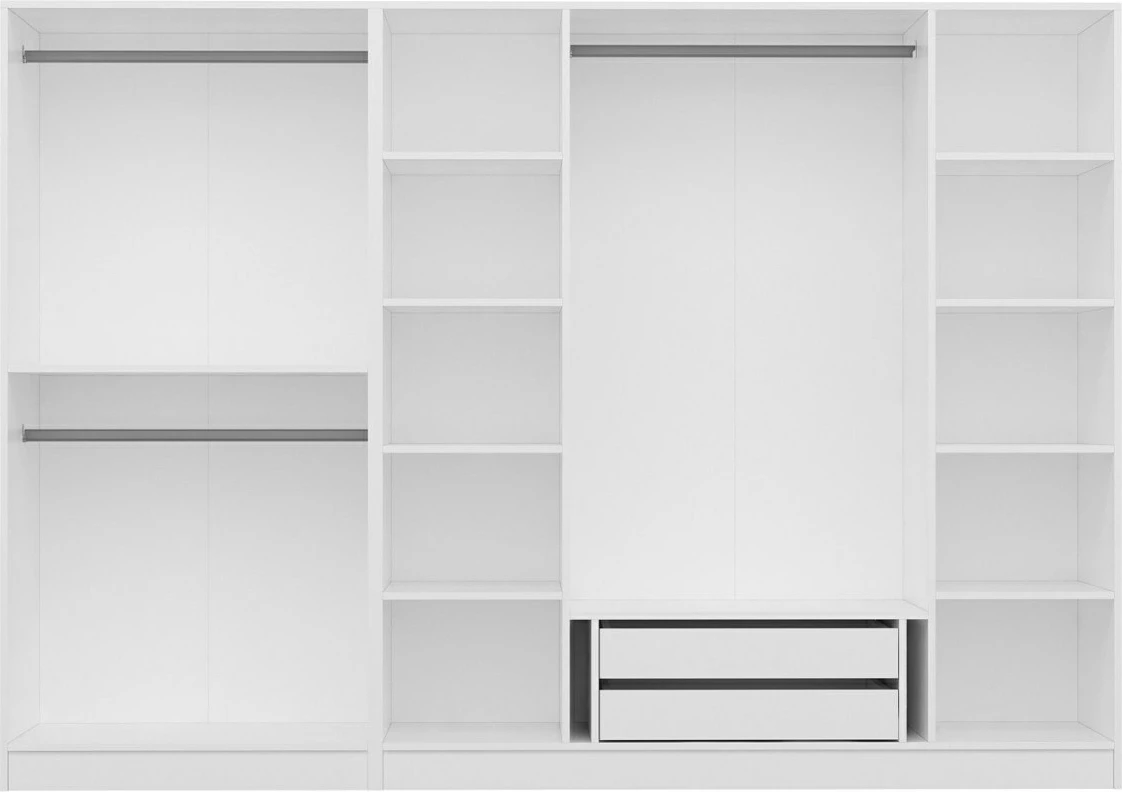 Dollap rrobash Skye Decor, i bardhë, 2440