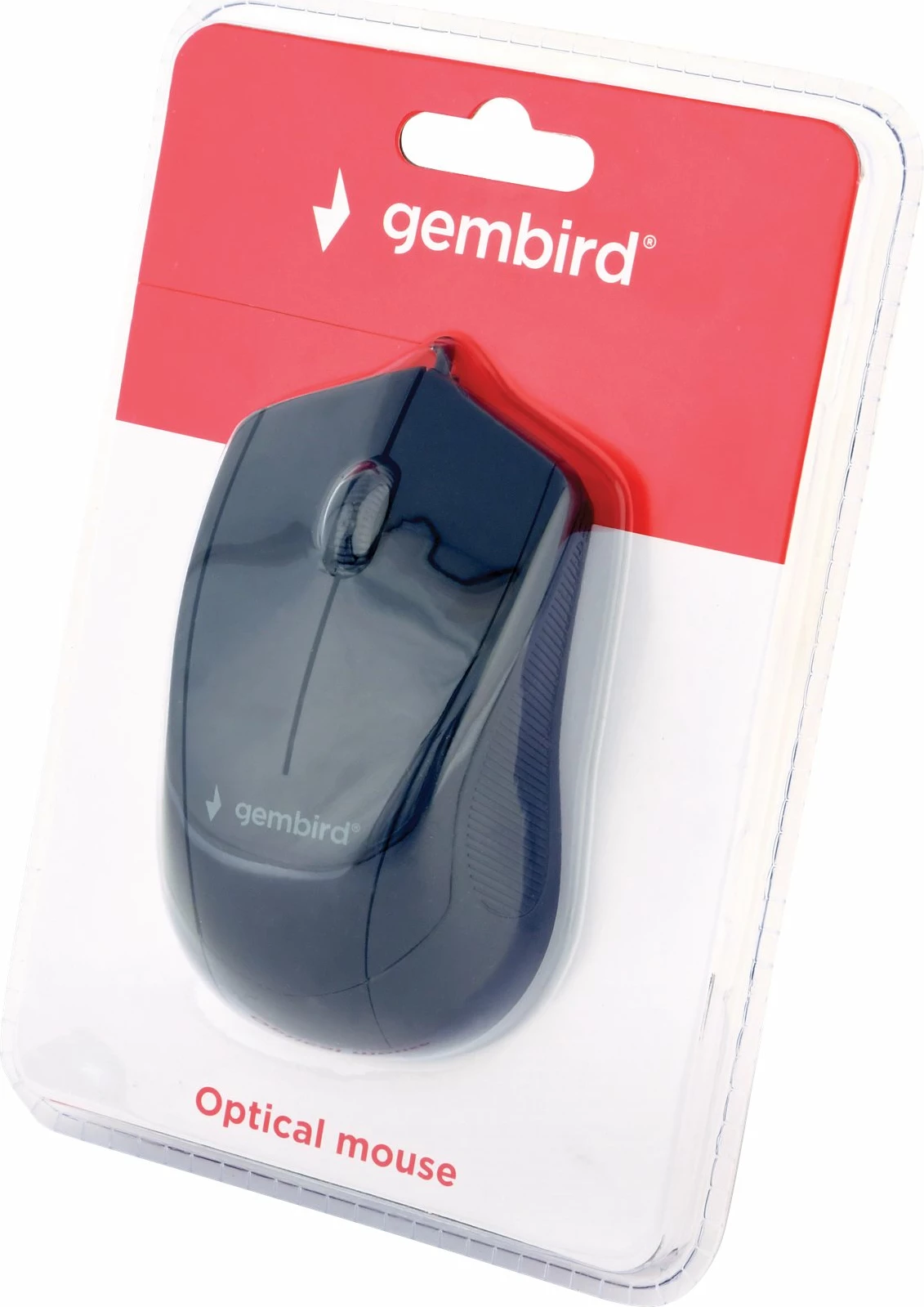 Maus Gembird MUS-3B-02 me kabllo, 1000 DPI, i zi