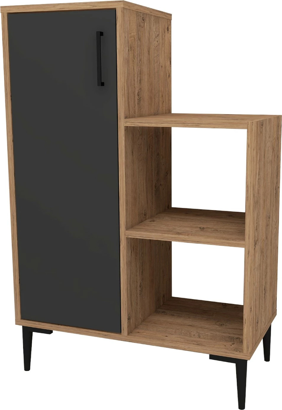 Dollap multifunksional Hanah Home, ngjyrë pishë Atlantike dhe antracit, Reysary