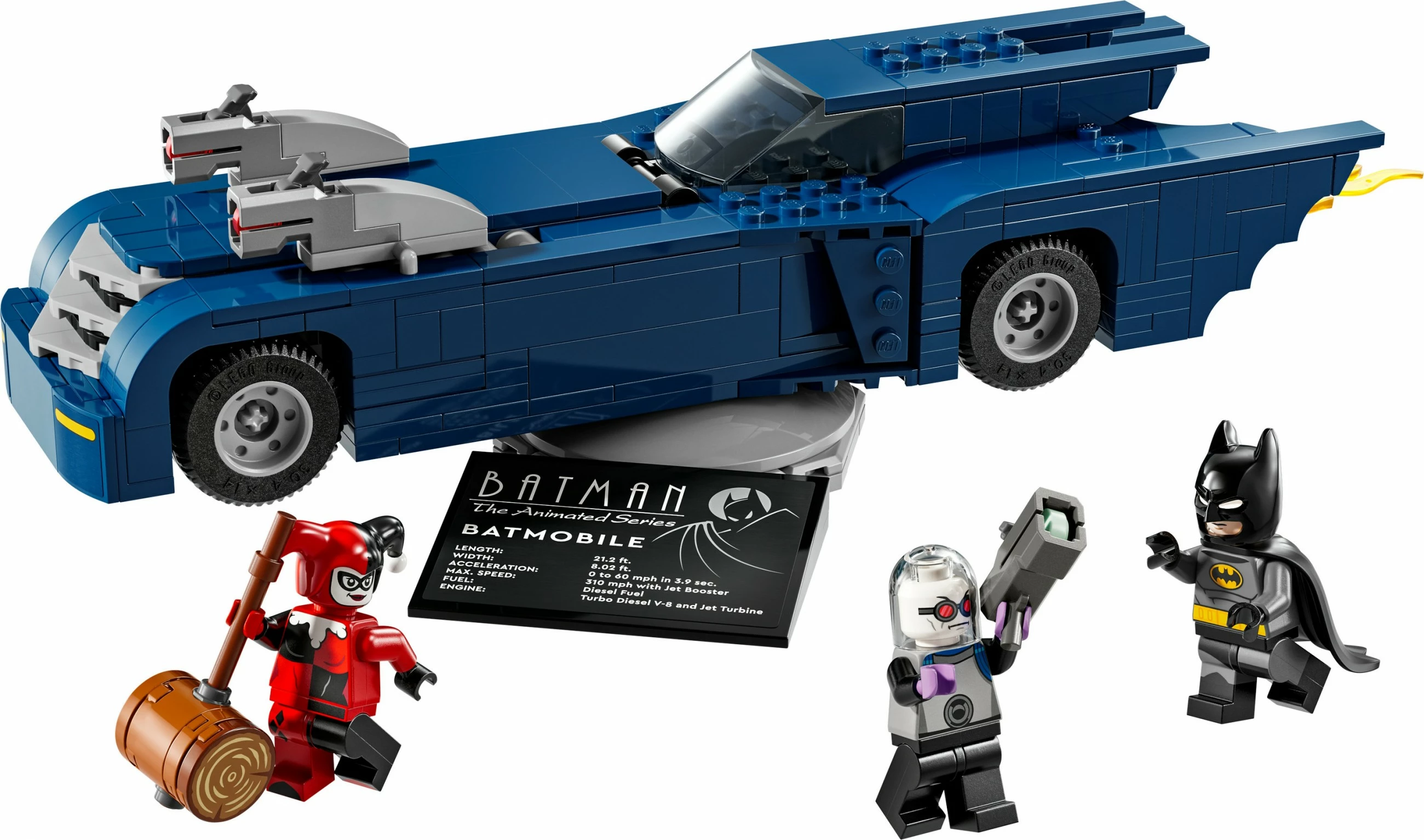 Set ndërtimi LEGO Batman me Batmobile, Harley Quinn dhe Mr. Freeze, 435 pjesë