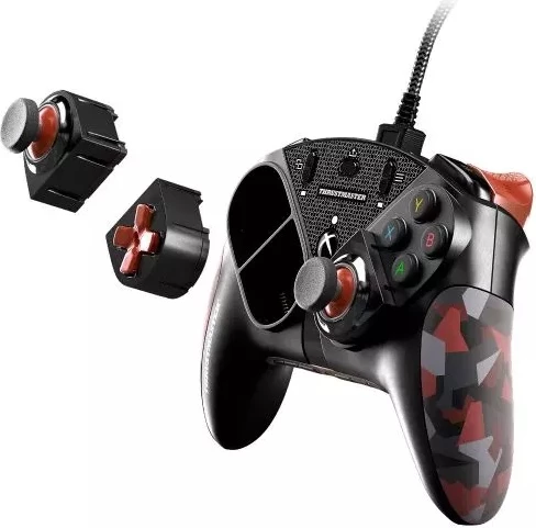 Set module për kontrollor Thrustmaster ESWAP X Red Color Pack, 7 module + 2 kapakë mini-stick, Hot Swap, për Xbox/PC, kuqe kamuflazh