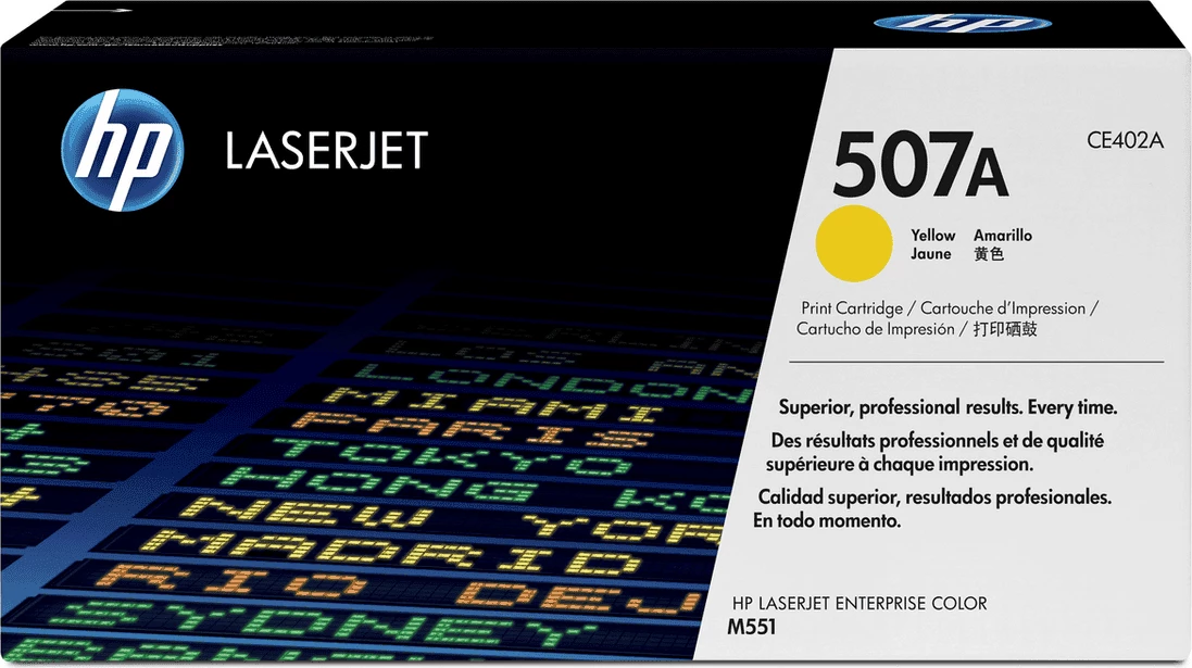 Toner HP 507A CE402A 6000 faqe, standard, e verdhë